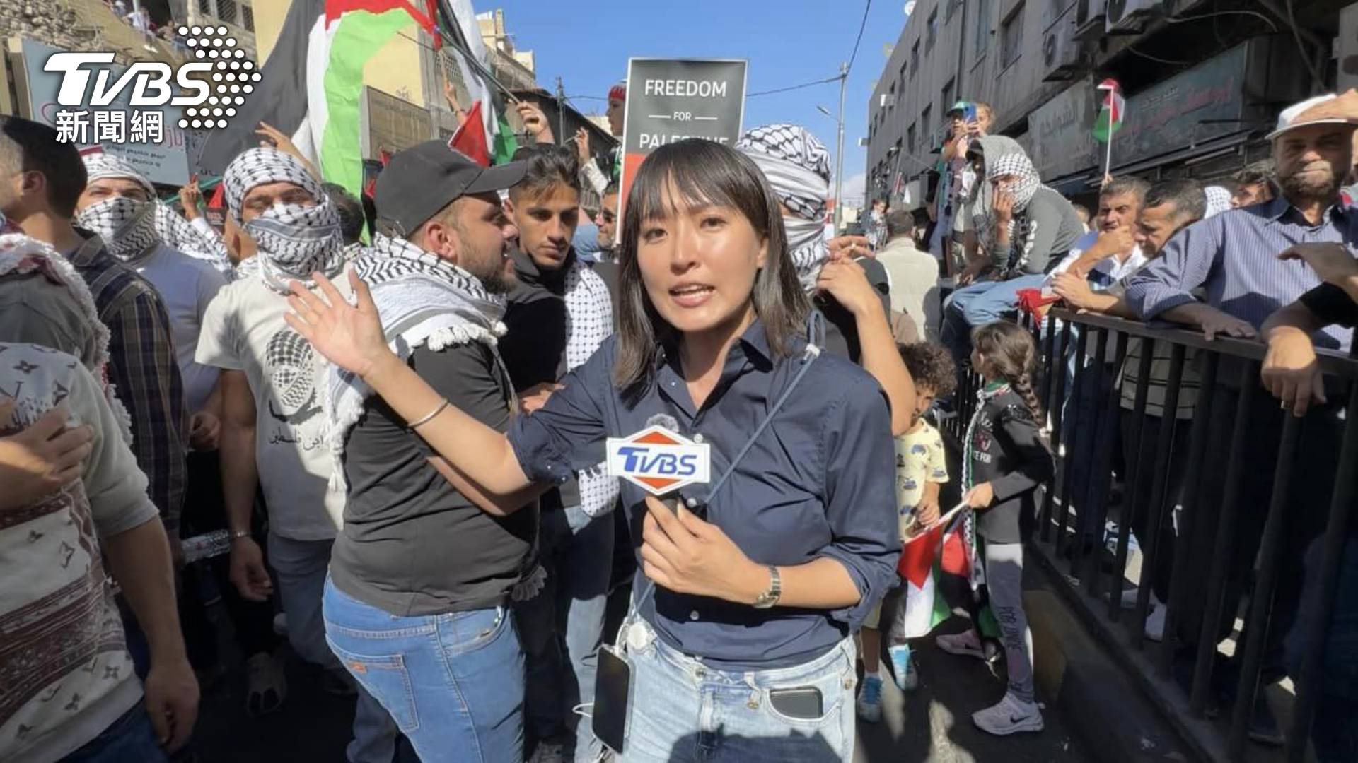 TVBS記者劉亭廷與洪復華前往以色列,帶回第一線以巴戰爭消息(圖/TVBS)